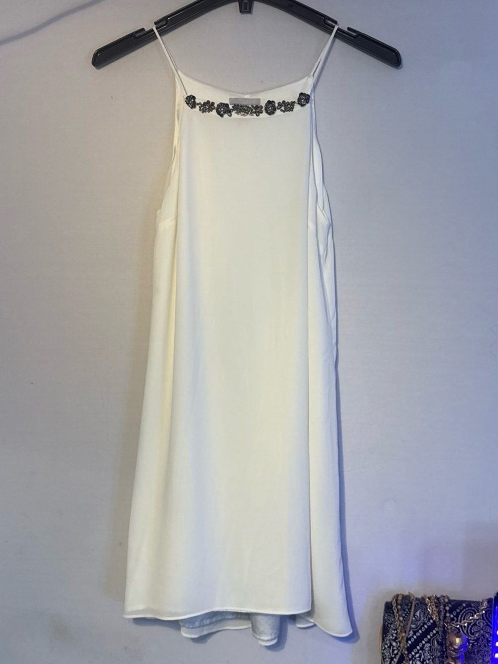 H&M White Satin Camisole Top